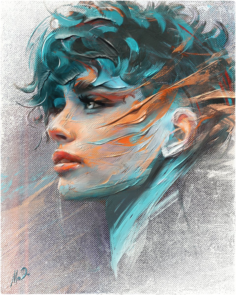 'Elektra' | Corel Painter and Photoshop
