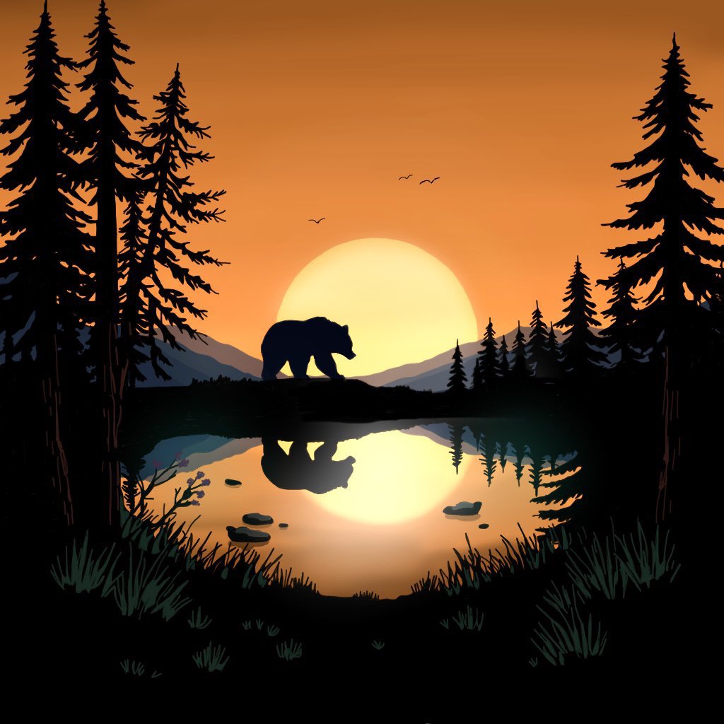 drawingyters's tweet photo. Happy #TEZOSTUESDAY ❤️

📌RT this post 🙌
📌Show me your artwork 🎨
📌Tag 3 friends 🫂 

Twilight Stroll 🐻🌲🌅
8/10 editions 
8 $xtz

🔗 https://t.co/PvpHnSuYRC https://t.co/C6aSnbeXfl