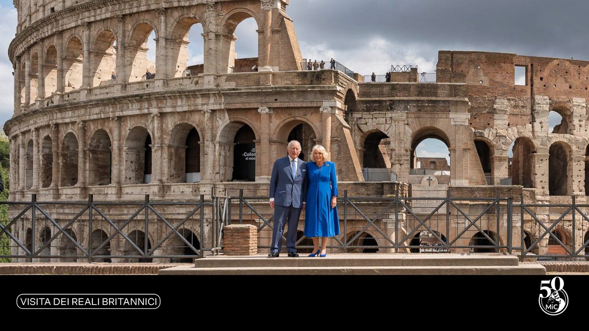 Ministero della Cultura (@mic_italia) on Twitter photo Oggi, #8aprile 2025, i Reali britannici Carlo III e la regina Camilla hanno visitato il <a href="/ParcoColosseo/">🏛 Colosseo • Foro Romano • Palatino</a>, accolti dal Ministro <a href="/AlessGiuli/">Alessandro Giuli</a> e dalla direttrice <a href="/alfonsinarusso_/">Alfonsina Russo</a>. Carlo e Camilla hanno concluso la visita con <a href="/albertoangela/">Alberto Angela</a>. Oggi, #8aprile 2025, i Reali britannici Carlo III e la regina Camilla hanno visitato il <a href="/ParcoColosseo/">🏛 Colosseo • Foro Romano • Palatino</a>, accolti dal Ministro <a href="/AlessGiuli/">Alessandro Giuli</a> e dalla direttrice <a href="/alfonsinarusso_/">Alfonsina Russo</a>. Carlo e Camilla hanno concluso la visita con <a href="/albertoangela/">Alberto Angela</a>.
