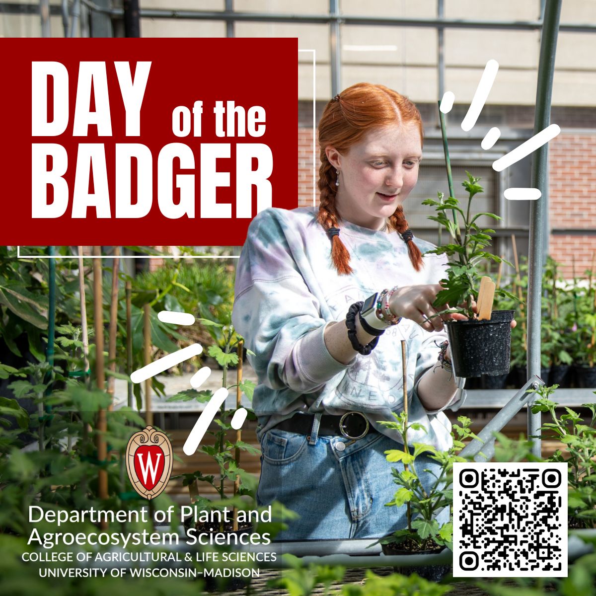 #DayOfTheBadger is here!🎉Band together for Bucky, give to your passion, and help the university advance its mission as a world-class institution.

If you are able, please consider making a donation to Plant and Agroecosystem Sciences: secure.supportuw.org/give/?id=a1J5f…