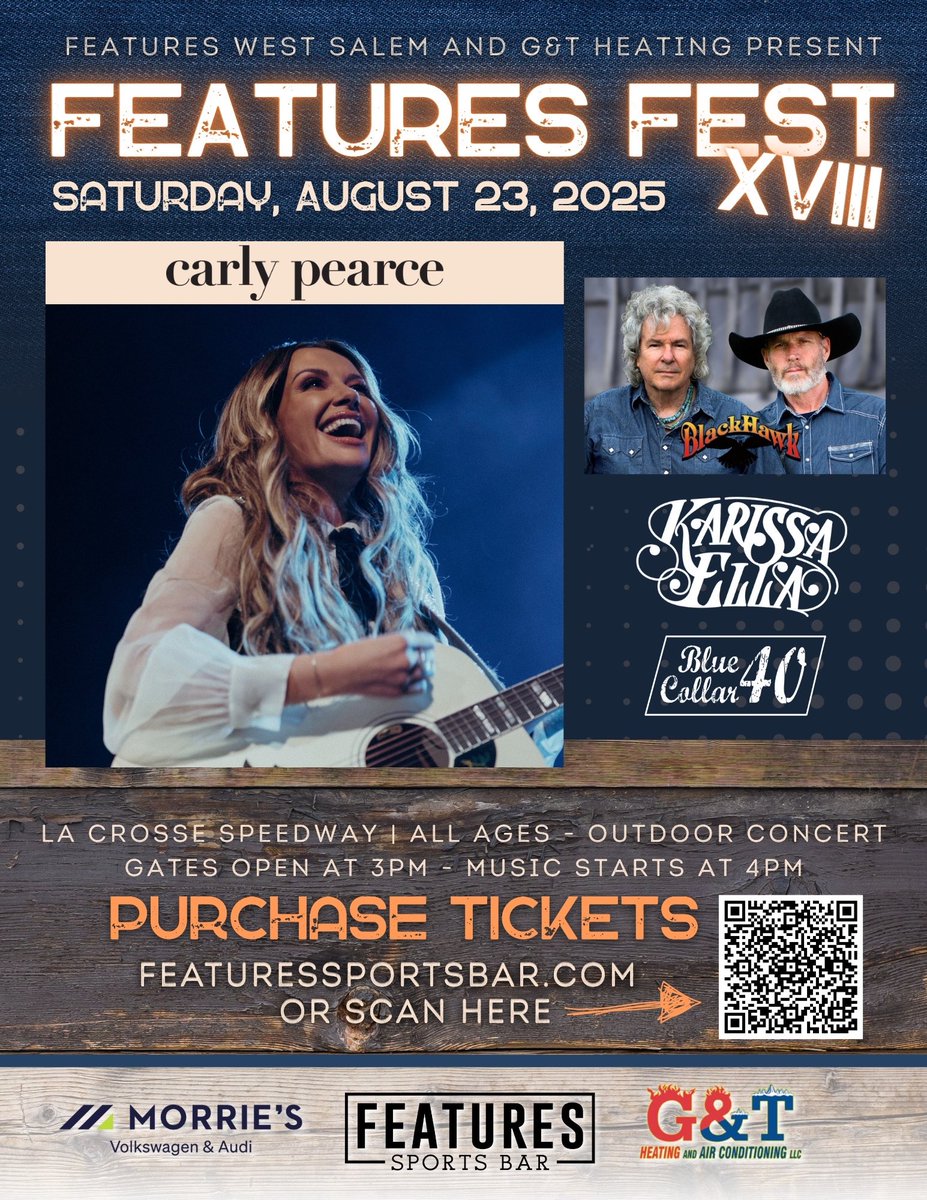 KarissaElla_'s tweet photo. SHOW ANNOUNCEMENT!
WISCONSIN! I am so excited to be back August 23rd opening for Carly Pearce and BlackHawk !! Tickets go on sale FRIDAY! Hope to see y’all there! Thanks for having me!🤠💛🥹 https://t.co/JQR9OffKzr #wisconsin #countrymusic #featuresfest #livemusic #countryartist https://t.co/yRRyT5x0yZ