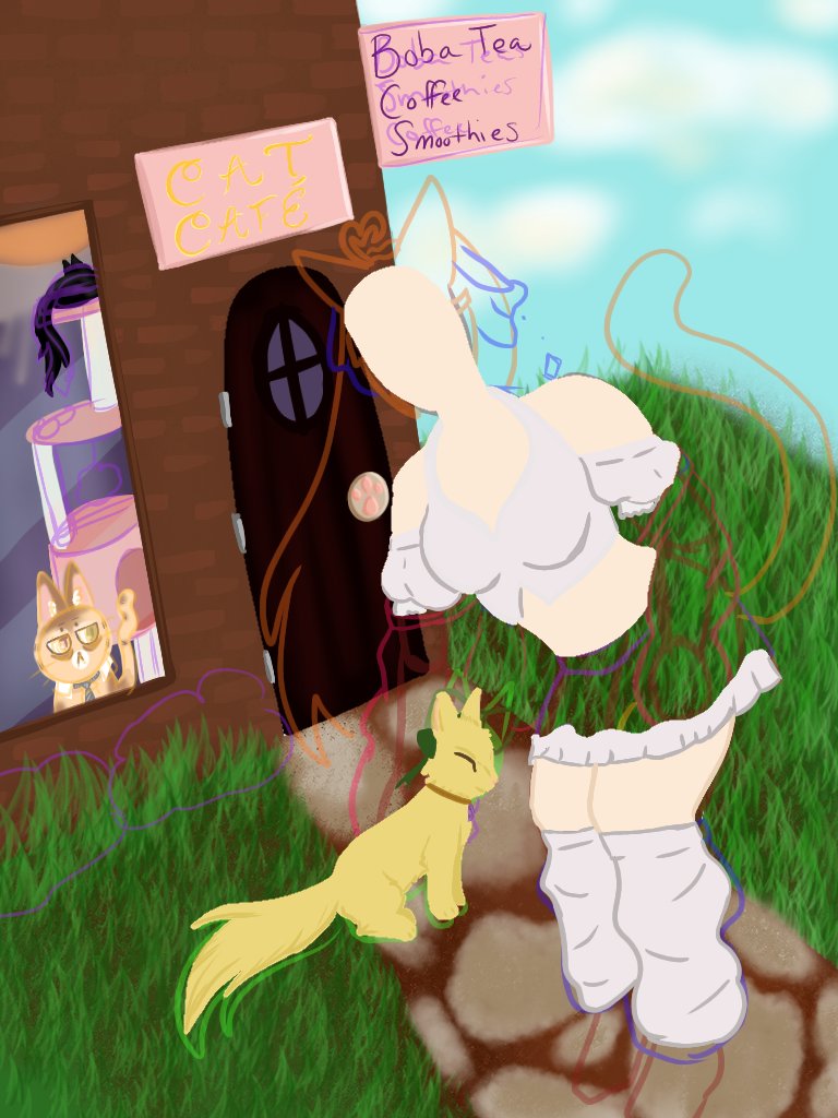 mist_memoryVT's tweet image. #belysartcompetition Still a WIP but I couldn't resist to show the progress so far (I never draw backgrounds so it looks a tad wonky.)