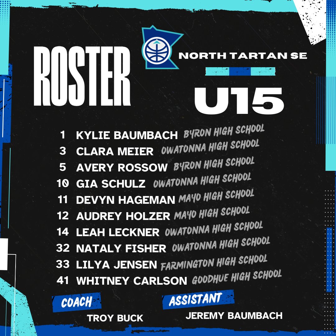 🔥 Meet the Squad 🔥
Introducing your 2025 North Tartan SE U15 team! 💙
A group of ballers ready to bring the energy, the hustle, and the heat all season long. You’re gonna want to keep your eyes on this team 👀🏀
Let’s get it! #NorthTartan #WeAreNTSE28