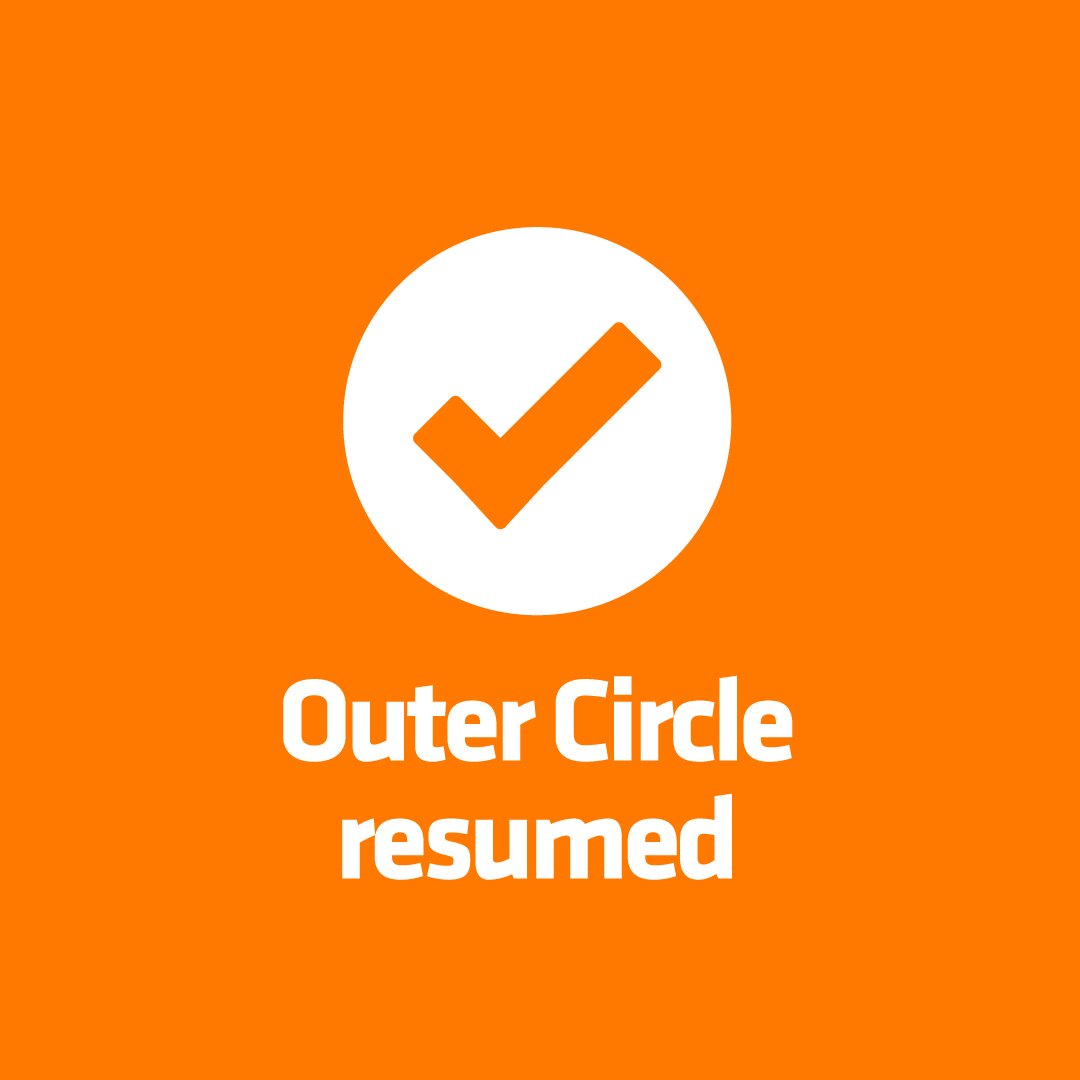 GLASubwayTravel's tweet photo. The Outer circle is now running again.  All services are running as normal. Apologies for the inconvenience &amp; thank you for your patience, please retweet. https://t.co/uIKG7tkwb8