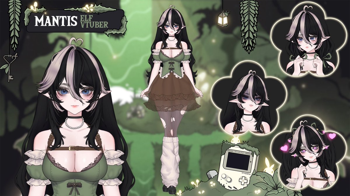 MissMantisVT's tweet image. Hello! I’m Mantis, your friendly Elf with a gremlin energy in a brand new refreshed look. Come join me in my chaos at twitch.tv/MissMantisVT 🌿

Model art and rigging by amazing @suiika___ 🌱