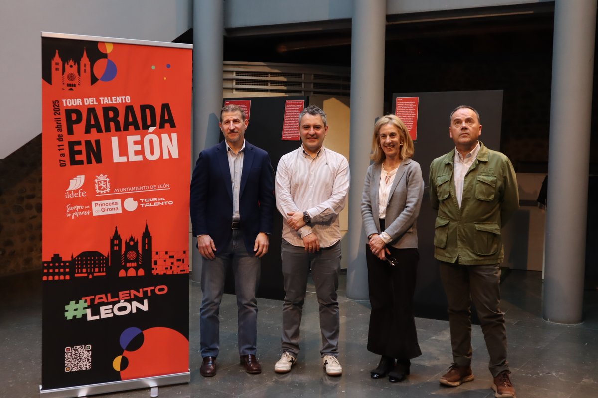cel_leon's tweet photo. "Talento joven y tecnología: claves para el futuro del empleo en León", clara y enriquecedora charla de Héctor Rubio, CEO de @IntegraMedia y vocal del CEL, en el #TourDelTalento. Con Ángel González (CEL) y Natividad Rodríguez y Miguel Paz (ILDEFE).
#Juventud #Empleo #Lenesp https://t.co/nxulA3XDoN