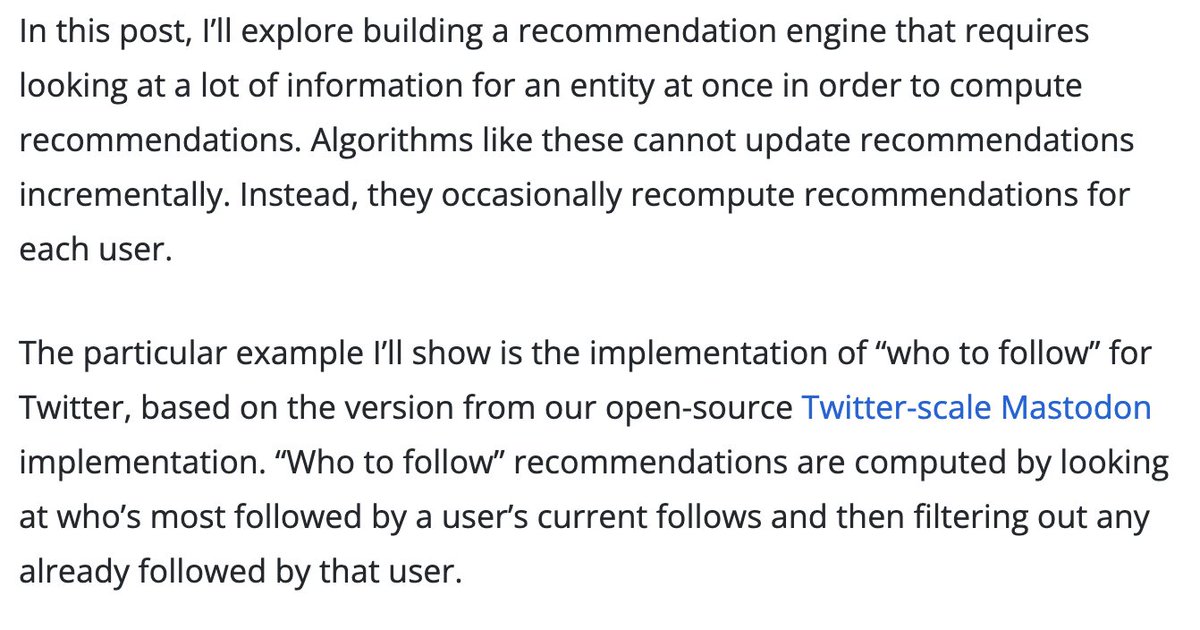 Published "Next-level backends with Rama: recommendation engine in 80 LOC"

This is a detailed line by line tutorial on using Rama for both Clojure and Java. As with all Rama apps, the example in the post is scalable, fault-tolerant, and ACID compliant.

Link in replies.