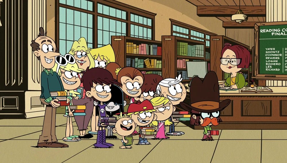Trijosh1's tweet photo. The family take a trip to the library.
#NationalLibraryWeek #NationalLibraryWeek2025 #NLW #NLW2025 #HappyNationalLibraryWeek #HappyNationalLibraryWeek2025 @Nickelodeon #Nickelodeon #TheLoudHouse https://t.co/mIfQGv80ay