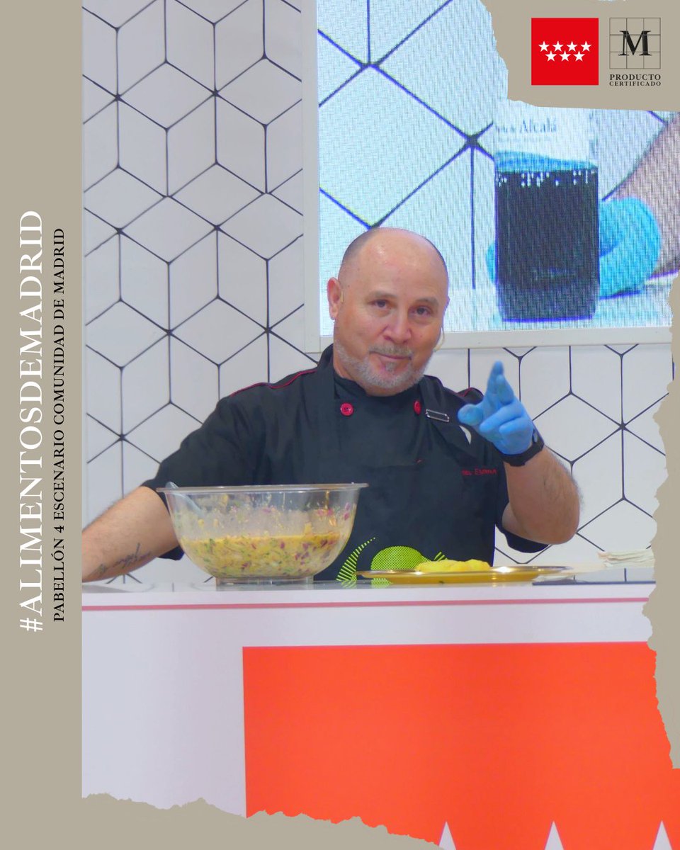 MadridCalidad's tweet photo. 🥗✨ ¡Cerramos el día con creatividad e innovación!

La última actividad de hoy nos ha dejado un gran sabor de boca con el showcooking de SALYCOP (@salycop), dirigido por Ángel Espina. Descubrimos cómo la quinta gama puede ser una aliada perfecta para la hostelería, degustando una deliciosa ensalada de patata con salsa elaborada en directo 🌟

El maridaje se realizó con el vino Puerta de Alcalá de #VinosJeromin, una delicia

📸 ¡Nos despedimos hasta mañana para continuar juntos con la tercera jornada del Salón Gourmets 2025! 👇🍴

#SalónGourmets2025
#SalycopQuintaGama
#InnovaciónEnHostelería
#MadridSabeMejor
#ProductosLocales
#SaboresKm0
#AltaCocinaKm0
#GastronomíaLocal
