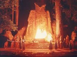 Every time I see Harper, all I can think of is the Cremation of Care ceremony - the mock human sacrifice to Moloch that's held at the Bohemian Grove - which he has attended.