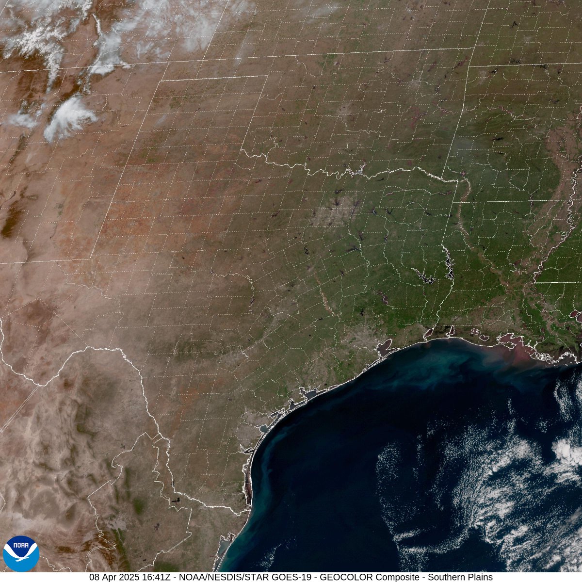 JohnBarentine's tweet image. What a difference a year makes: exactly one year after #Eclipse2024, there's hardly a cloud in the sky along the much of the southern part of the eclipse track.