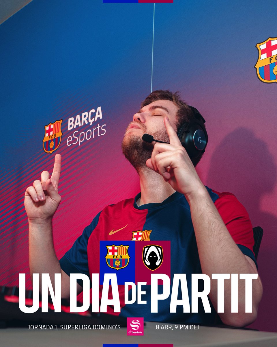 Barça eSports 🎮 (@fcbesports) on Twitter photo 💎UN DIA DE SUPERLIGA💎
Torna la millor lliga del món! 🔥
🆚<a href="/TeamHeretics/">Team Heretics</a> | #SuperligaDominos
⏰21:00
📺Twitch.tv/FCBarcelona | Twitch.tv/LVPes 💎UN DIA DE SUPERLIGA💎
Torna la millor lliga del món! 🔥
🆚<a href="/TeamHeretics/">Team Heretics</a> | #SuperligaDominos
⏰21:00
📺Twitch.tv/FCBarcelona | Twitch.tv/LVPes