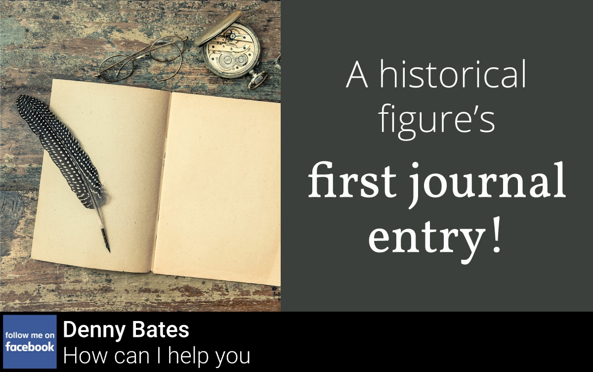 dennybates's tweet photo. Hemingway’s very first journal entry includes his favorite sports (fishing, hiking…).  What did you write about? https://t.co/RcE9CJgYTy