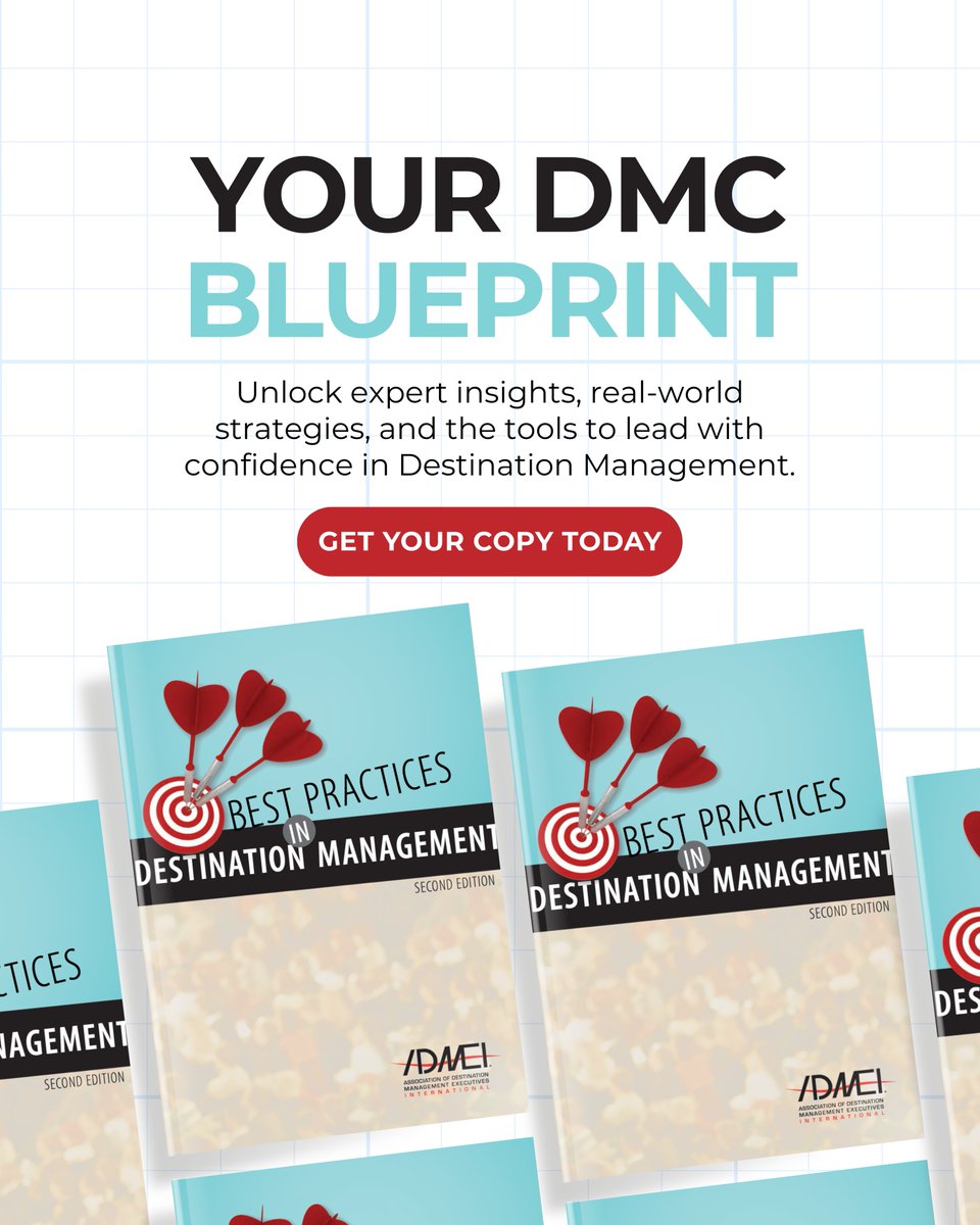 Want to level up your Destination Management game? 🎯 The Best Practices in Destination Management (2nd Ed.) is your blueprint for excellence – packed with insights, strategies, and fresh ideas to help you lead with confidence.

📚 Grab your copy: admei.org/bpdm

#DMC