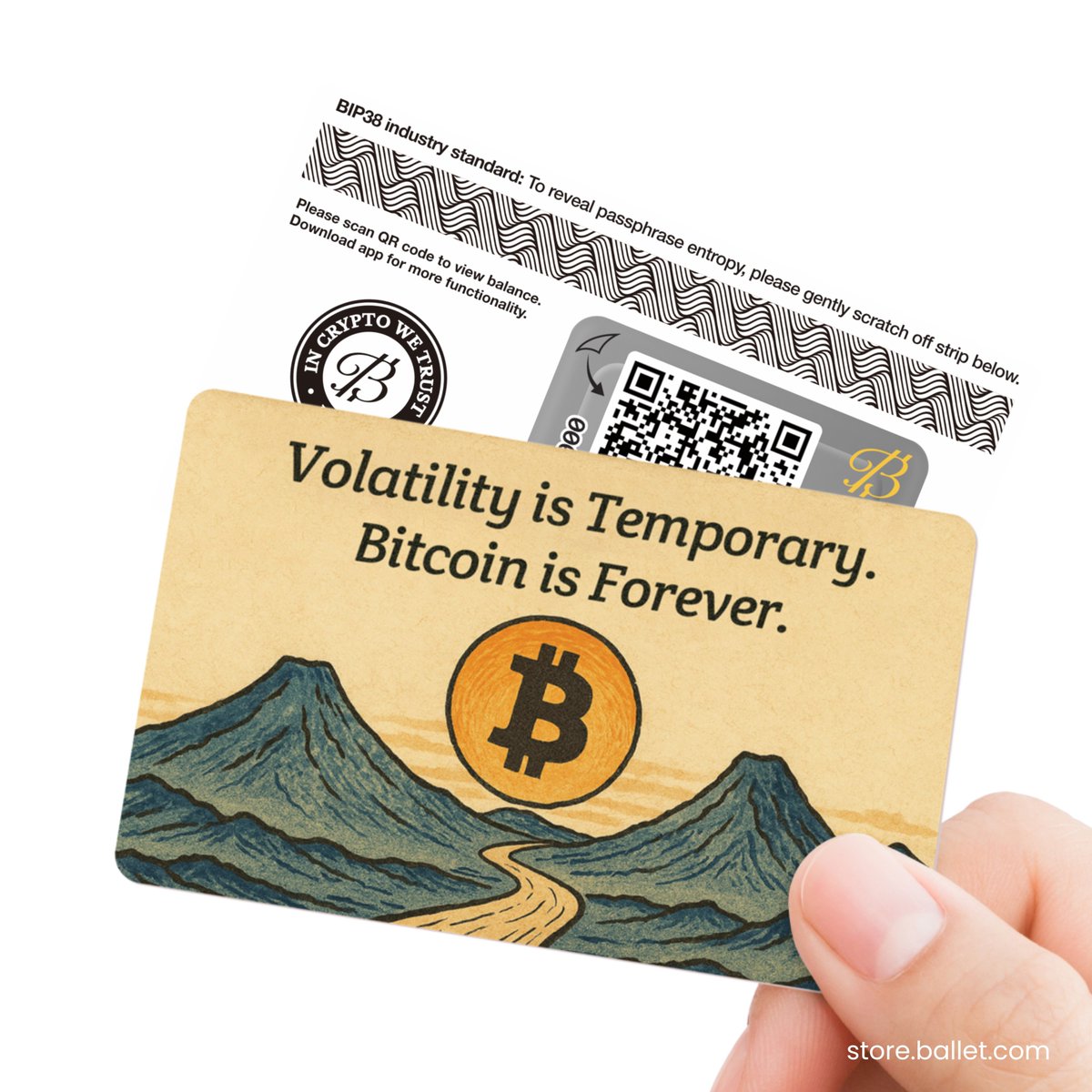 BalletCrypto's tweet image. Ballet Crypto Card of the Week – &quot;Bitcoin Is Forever&quot; edition is here! → store.ballet.com/products/balle… 

Now more than ever, reliable cold storage for your $BTC matters! Hold the Future, Not the Fear.

🧊 Bitcoin-only support
🧊 5-pack for $49

#cardoftheweek #bitcoinwallet
