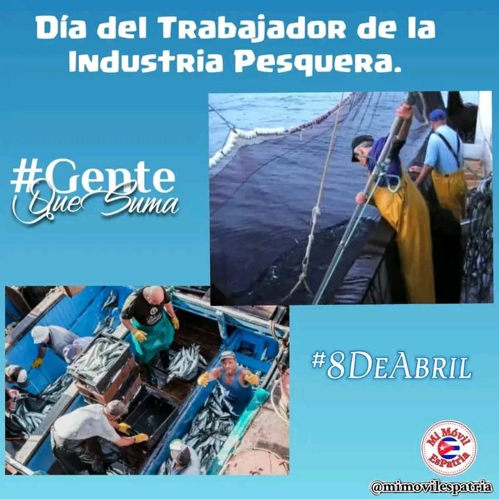 vasquez_yuneisy's tweet photo. Felicidades para los trabajadores de la Industria Pesquera, #Cuba cuenta en ellos con #GenteQueSuma #PorCamagüeyTodo https://t.co/VVoIrN06Nx