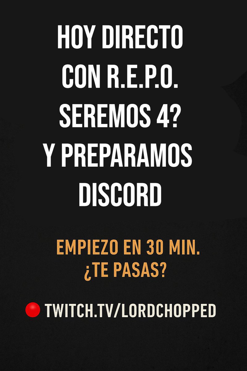 LordChopped_'s tweet photo. Esta noche a las 23:30h nos vemos en Twitch 🍺📷Sustos, REPO mejorando la comunidad ¿Quién se pasa? https://t.co/BuJLT66nnJ” #LordChopped #BirraYJuegos #TwitchEnVivo #IndieGames https://t.co/dMR0YdazsV