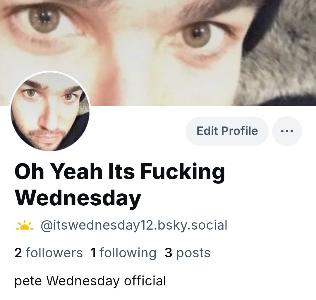 oh yeah its fucking Wednesday tweet media