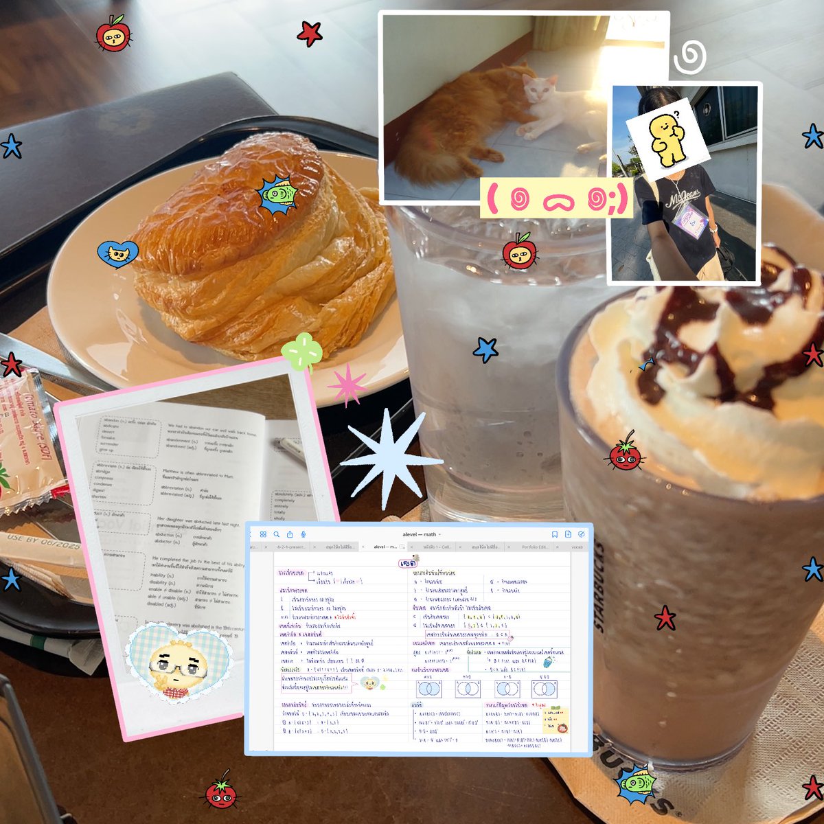 𝒻irst week recap 🌺🍹🎐

⠀ 𓈒  𓈒 สวัสดี ี เมษยน !! แค่สัปดาห์แรกก้อเหนื่อยแน้ะ ะ เพราะทำแลป + เข้าค่ายมอท่อ แต่ว่าสนุกน้ะ homesick คถ บ้านทุกวัน ( 🏡💭 ) ช่วงสัปดาห์ที่ผ่านมาก็มานั่งปั่นเทปชีวะ จดศัพท์ จดสรุปคณิต  ฟินอยุ่นิดนึง . . เดือนใหม่กินฉ่ำเหมือนเดิมน้ะ ิ ิ  i ♥️ apr