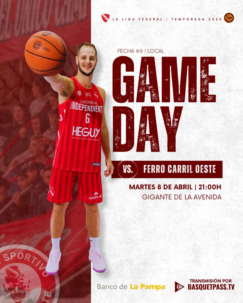 basquetcsi's tweet photo. PRÓXIMO PARTIDO 🔜 

¡VAMOS ROJO! 📷#CSI #RojoDeMiVida #RojoDeLaPampa https://t.co/1yfsYdffNs