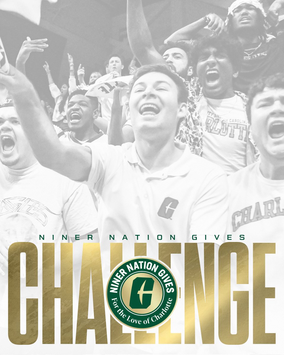 49er_Club's tweet photo. It takes a nation to build our Charlotte 49ers Athletic program. 

Athletic Foundation Past President Robbie Lewis and his wife Jill are generously matching all athletic gifts dollar for dollar up to $10,000! 

Give now and double the impact. 

🔗»https://t.co/KP84r7h9M2 https://t.co/00vK1Dpyzd