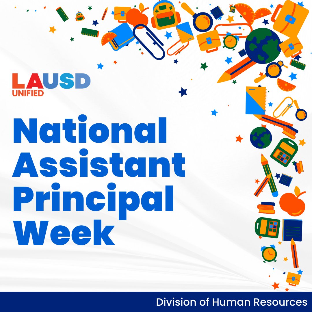 Happy National Assistant Principals Week! We celebrate our dedicated assistant principals who inspire and support our schools each and every day. Thank you for championing student success and fostering environments that allow our schools to thrive.