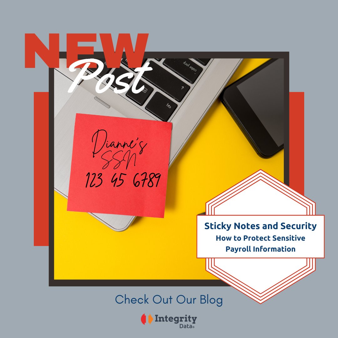 🚨Attention, Payroll Professionals!🚨Did you know that something as simple as a sticky note could jeopardize your sensitive payroll information? 😱 Our latest blog uncovers the hidden risks and explains top-notch strategies to keep your data secure! 🛡️okt.to/NKoE7Y