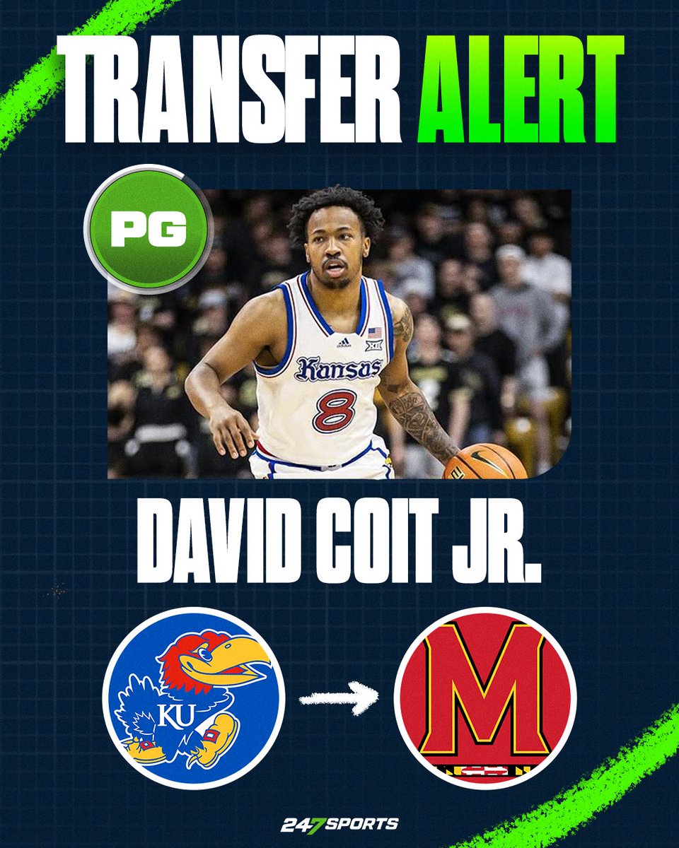 NEWS: Kansas transfer David Coit is heading to Maryland he tells <a href="/247Sports/">247Sports</a> 

“Whether it was Texas A&amp;M or Maryland I was going to be there with Coach Buzz and the rest of the staff.”

Story: 247sports.com/college/basket…
