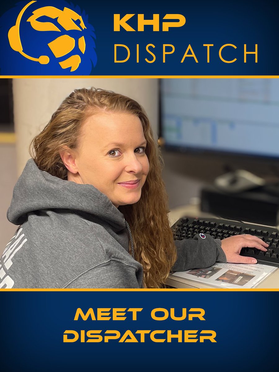 kshighwaypatrol's tweet photo. Happy National Public Safety Telecommunicators Week to Communications Specialist II Heather Froelich!

“Hello!  My name is Heather and I have been a dispatcher for 12 years.  My favorite thing about being a dispatcher is being a part of the Tactical Dispatch Team and being able to be deployed with the field units.  Also the friends that I have made throughout the years on both sides of the radio.  Before I became a KHP dispatcher, I attended Highland Community College and received my associate’s in science for Athletic Training.  I also attended Southwest Baptist University for a year.  In my free time I am a Volunteer Firefighter/EMT for Dickinson CO Fire District #1.  I also enjoy baking, resin crafts, and playing Co-Ed slow pitch softball.”

⭐️The heroes behind the scenes⭐

#NPSTW    
#ThinGoldLine     
#ServiceCourtesyProtection
