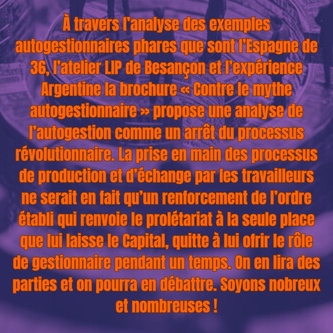 LoukanikosLocal's tweet photo. Salut, vendredi on aborde la question autogestionnaire. Vaste sujet que les révolutionnaires doivent régulièrement se reposer lors de périodes de forte crise du capital. https://t.co/Gj6VU9H04x