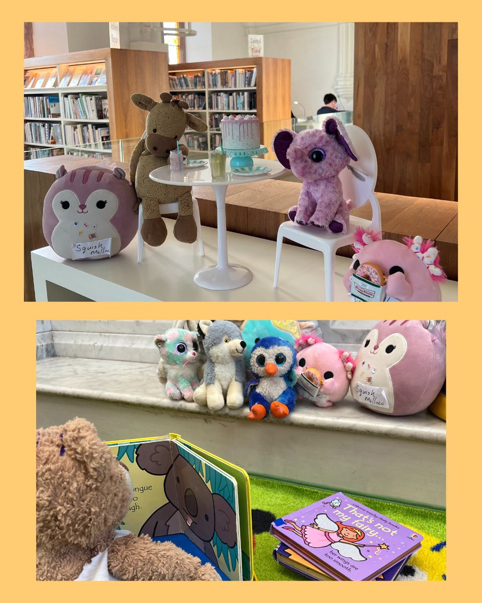 fingallibraries's tweet photo. This week #RushLibrary welcomed some teddy guests for our very first #TeddyBearSleepOver. The teddies had the library rules explained to them and then were told a story. These teddies were quite naughty and spent the night wreaking havoc in our library and breaking all the rules! https://t.co/lg7qPocRpE