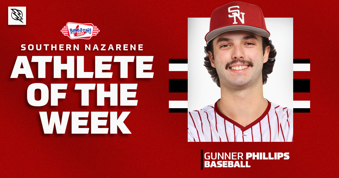 𝐆𝐮𝐧𝐧𝐞𝐫 𝐋𝐨𝐜𝐤𝐬 𝐈𝐭 𝐈𝐧🔒

Gunner Philips was lights out on the mound this week, giving up just 𝟏 𝐫𝐮𝐧 through 𝟔.𝟐 𝐢𝐧𝐧𝐢𝐧𝐠𝐬 against East Central. 

𝐎𝐟 𝐂𝐨𝐮𝐫𝐬𝐞! He is your Boom-a-rang SNU Male Athlete of the Week!

#BoltsUp⚡️