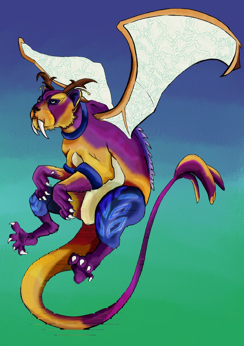 _valkyriecroft's tweet photo. Sabertooth demigod "Dusk" #cspcontest43 https://t.co/A1OLLDSDbm