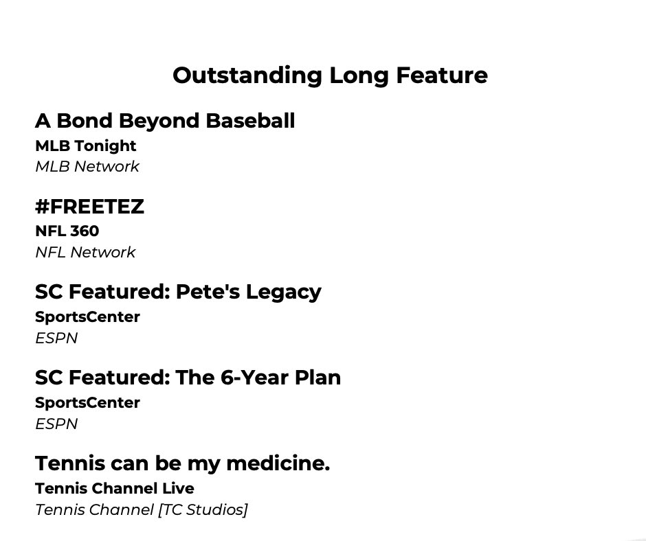 Celebrating a Sports Emmy nomination today with <a href="/ChrisConnelly/">Chris Connelly</a> for our story looking back at the 10 year anniversary of Pete Frates and the Ice Bucket Challenge. #sportsemmys
