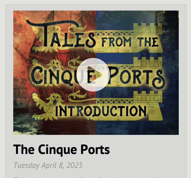 Latest Pod! 'The Cinque Ports' - the first episode in a series looking at these ancient and powerful maritime towns. snr.org.uk/the-mariners-m…