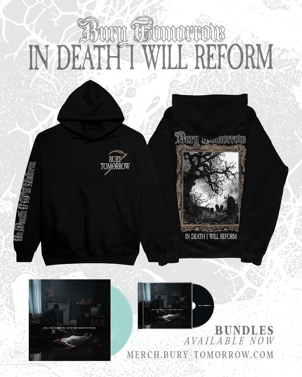 Another new hoodie design I put together for <a href="/burytomorrow/">BURY TOMORROW</a> available to pre order right now! 🪦

merch.bury-tomorrow.com