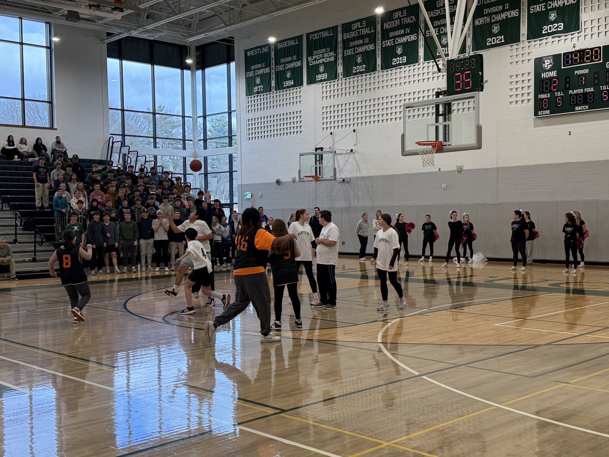 Awesome job by our Unified Basketball Team today in their first ever game vs <a href="/BeverlyPanthers/">Beverly Panthers</a>! Great work by the kids and Coach Patel. Shoutout to our cheer leaders and student section for the support!