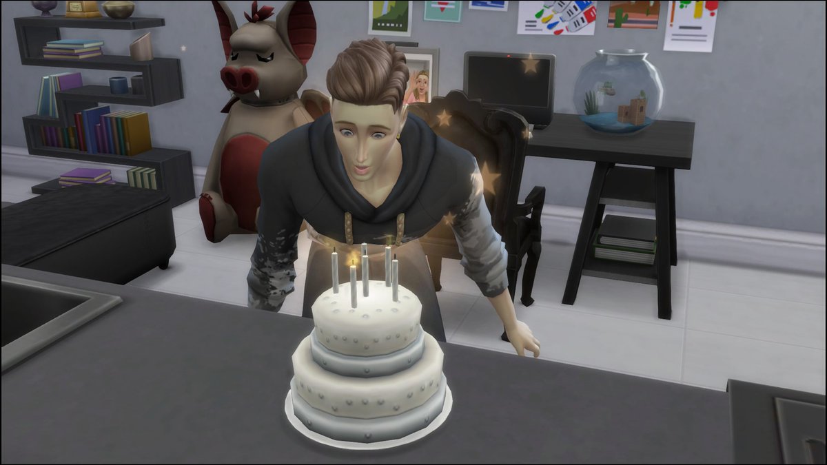 bartley_sims4's tweet photo. 今日からバートリー家の長男のモーリスに切り替え、まだティーンだった彼には #誕生日 を迎えてもらいました♪︎
実はここに彼女のモーガンも呼んで２人でお祝い♡
２人には別れてほしくないから若者になってすぐ #プロポーズ しました♡
そしてすぐに #同棲 開始～
#Sims4 #シムズ4 https://t.co/ZO0KOT3h8v
