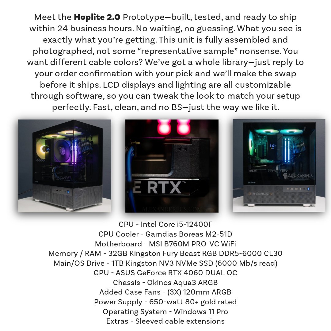 AlexanderPCS's tweet image. 💻 Your next rig is literally right here.

#PCBuild #GamingSetup #CustomPC #AlexanderPCs #RTX #PCMasterRace #BuiltNotBought