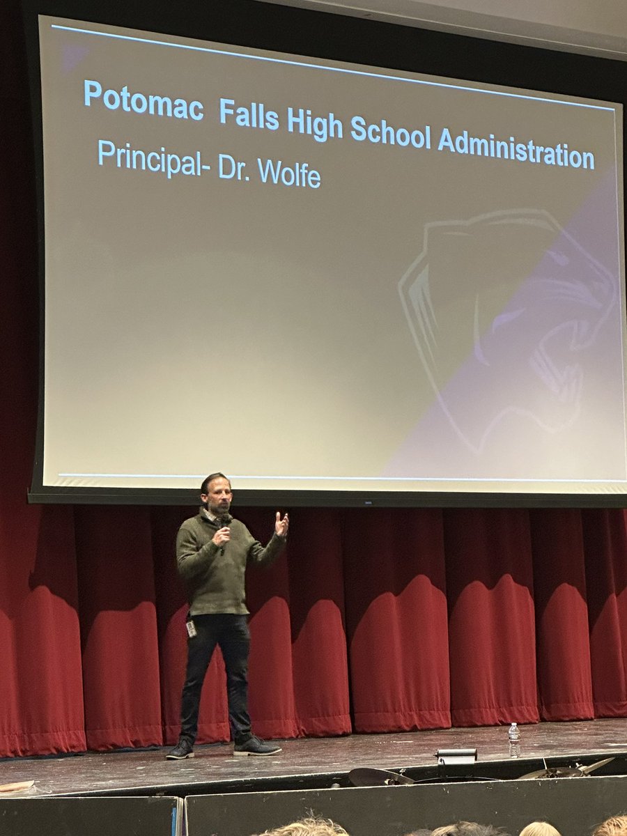 Rodney Jones (he/him/his) (@mrjones_pfhs) on Twitter photo Today, we <a href="/PFannouncements/">Potomac Falls HS</a> welcomed the half of #Classof2029 (rising 9th grade class). Here is the <a href="/PFHS_Principal/">Brandon Wolfe</a> encouraging our new Panthers to become involved. Can’t wait to see the next half on Thursday! #PantherPride Today, we <a href="/PFannouncements/">Potomac Falls HS</a> welcomed the half of #Classof2029 (rising 9th grade class). Here is the <a href="/PFHS_Principal/">Brandon Wolfe</a> encouraging our new Panthers to become involved. Can’t wait to see the next half on Thursday! #PantherPride