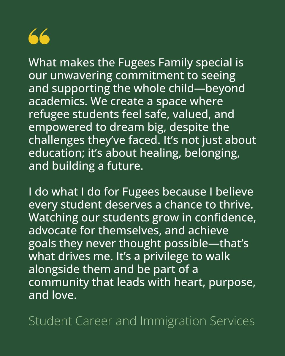 We asked our team: “Why do you do this work?” Their answers remind us why Fugees Family exists—and why we keep showing up. #FugeesFamily #EducationForAll #RefugeeEducation #MissionMatters