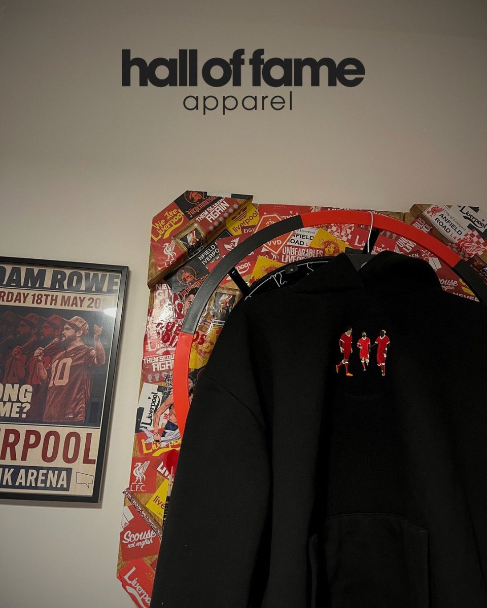 HOFApparel_'s tweet photo. Mane. Salah. Firmino.
An iconic trio that lit up Anfield.
Immortalized in our latest Hall of Fame Apparel drop.
Bespoke. Embroidered. Legendary.

Limited run. Made to order.

Shop now: https://t.co/kkAmGYsbSY

#LFC #YNWA #HallOfFameApparel #ManeSalahFirmino #EPL #Liverpool #salah https://t.co/MHAxOZCTuh