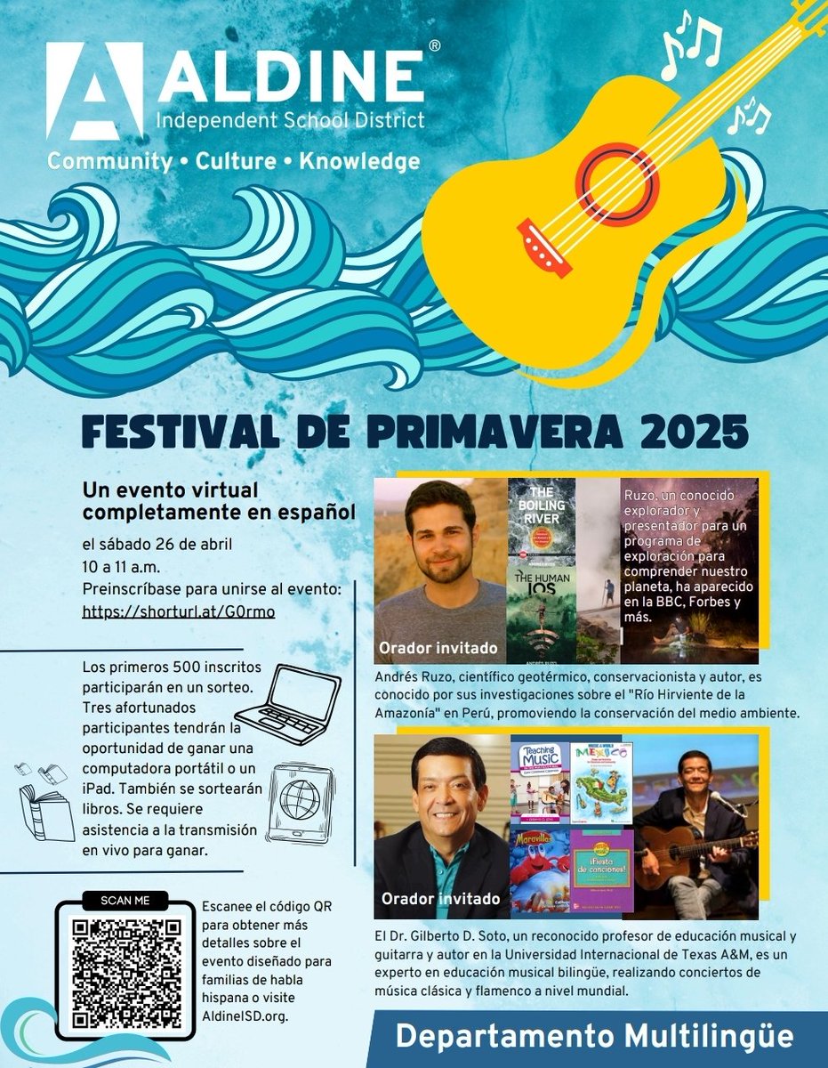 Bernadette (@teachbernieb) on Twitter photo 📢There is still time to register for <a href="/AldineISD/">Aldine ISD</a> "Festival de Primavera" use the bityl or QR code to register.👏❤️💙🎉 <a href="/BlackES_AISD/">Black Elementary School 🐾</a> <a href="/Hill_AISD/">Hill Elementary School</a> <a href="/Vardeman_AISD/">Vardeman_ AISD</a> <a href="/Magrill_AISD/">Magrill Primary School</a> <a href="/FrancisES_AISD/">Francis Elementary</a> <a href="/Escamilla_AISD/">Escamilla Elementary School</a> <a href="/JonesES_AISD/">Jones Elementary School</a> <a href="/OgdenES_AISD/">Ogden Elementary School</a> <a href="/AldineEsl/">Aldine ESL Elem</a> <a href="/Aldine_Bil_ESL/">Eva Iñiguez 🦋</a> 📢 📢There is still time to register for <a href="/AldineISD/">Aldine ISD</a> "Festival de Primavera" use the bityl or QR code to register.👏❤️💙🎉 <a href="/BlackES_AISD/">Black Elementary School 🐾</a> <a href="/Hill_AISD/">Hill Elementary School</a> <a href="/Vardeman_AISD/">Vardeman_ AISD</a> <a href="/Magrill_AISD/">Magrill Primary School</a> <a href="/FrancisES_AISD/">Francis Elementary</a> <a href="/Escamilla_AISD/">Escamilla Elementary School</a> <a href="/JonesES_AISD/">Jones Elementary School</a> <a href="/OgdenES_AISD/">Ogden Elementary School</a> <a href="/AldineEsl/">Aldine ESL Elem</a> <a href="/Aldine_Bil_ESL/">Eva Iñiguez 🦋</a> 📢