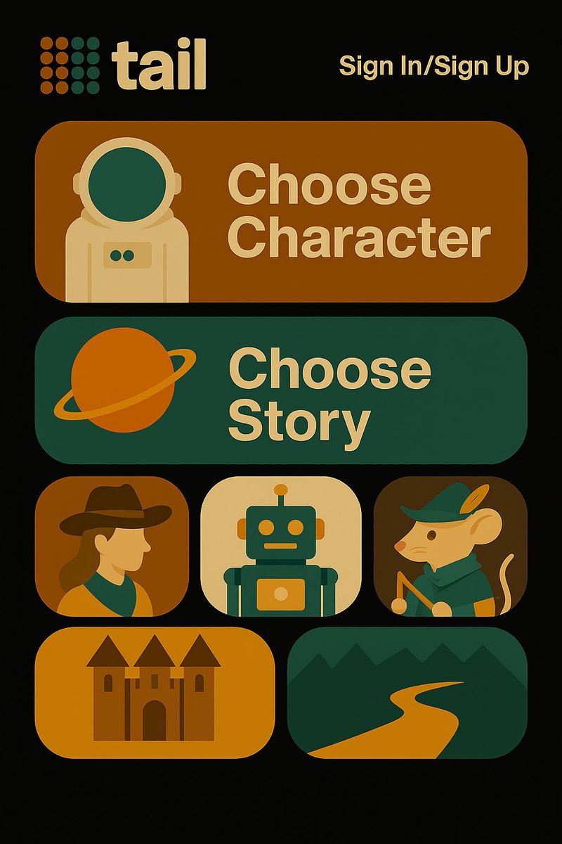 📖📖📖 tail <a href="/create_xyz/">Create</a> 

Design inspiration for mobile app.

prompt 👉 adventure