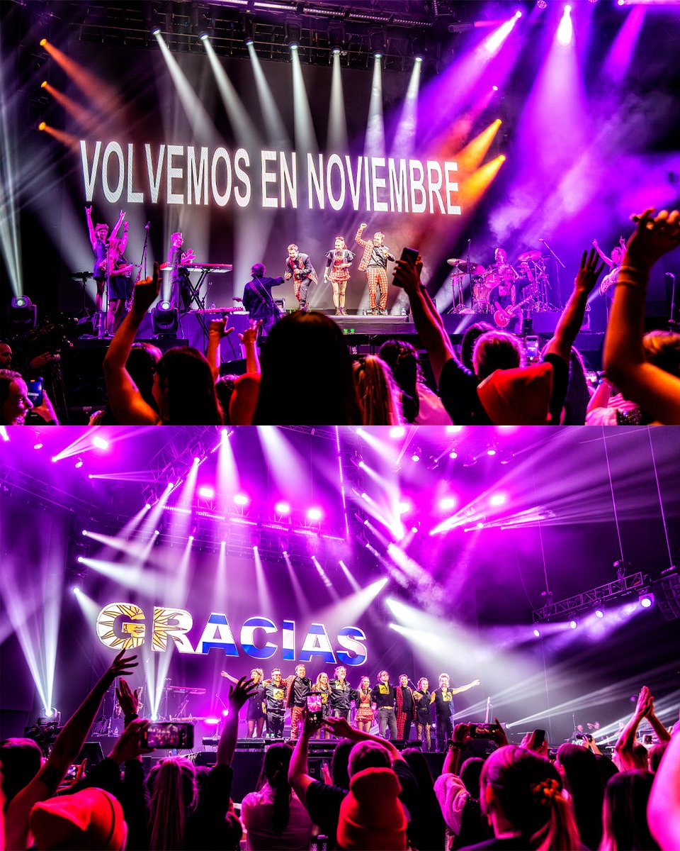 antelarena's tweet photo. Este fin de semana, el Antel Arena vibró con la energía de miles de fans que llenaron cada rincón para reencontrarse con @errewaytour2025 en su gira “Juntos Otra Vez”! https://t.co/O66cbXyxEn