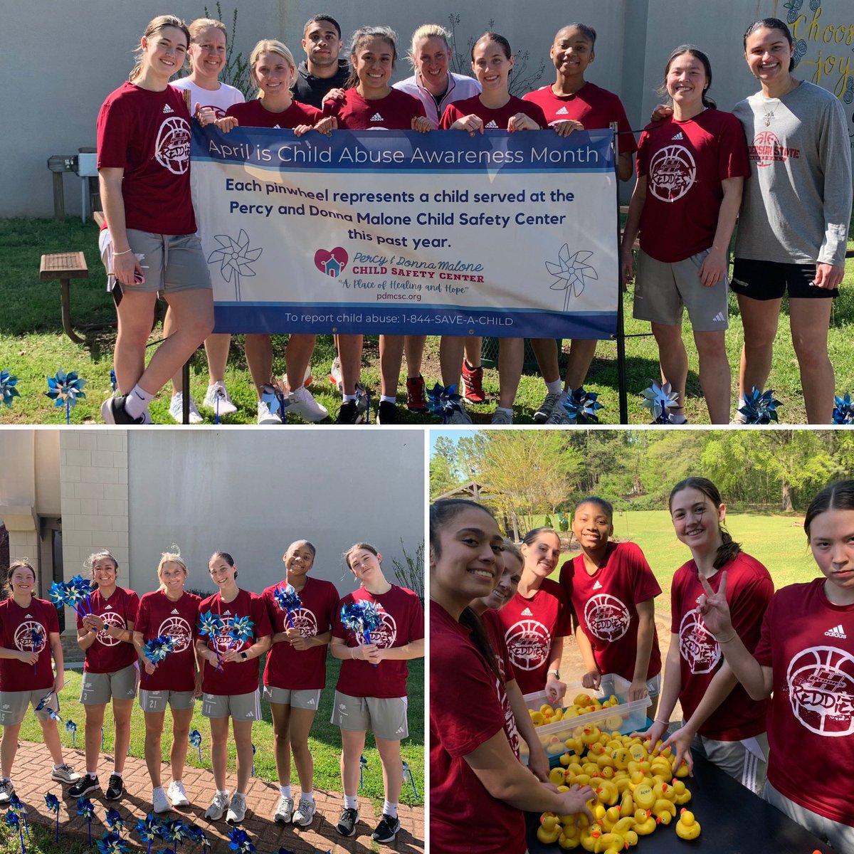 Community Service Tuesday! Love helping out for such great causes. Percy and Donna Malone Child Safety Center