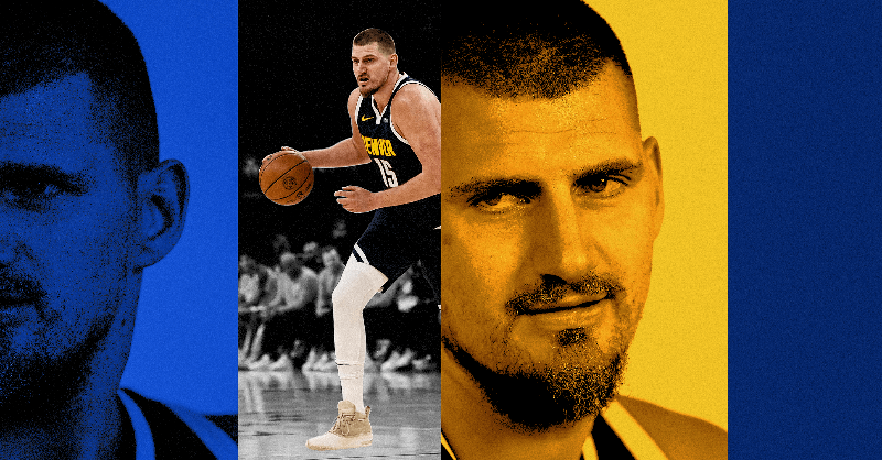 TheAthletic's tweet photo. Jokić has so normalized ridiculous that it has desensitized us from appropriate reverence.
