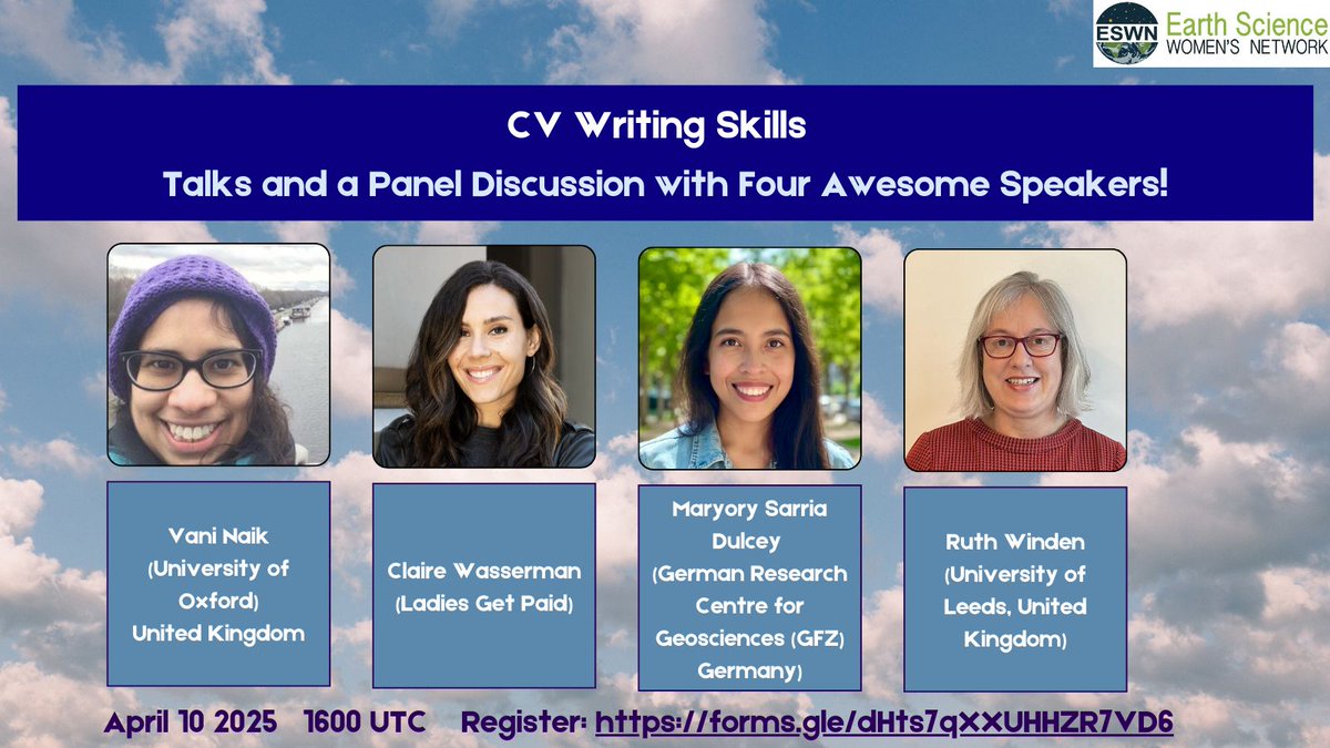 Our CV Writing Skill event is coming up Thursday April 10 1600 UTC / 1000 ET!
Register now:
eswnonline.org/cv-writing-ski…