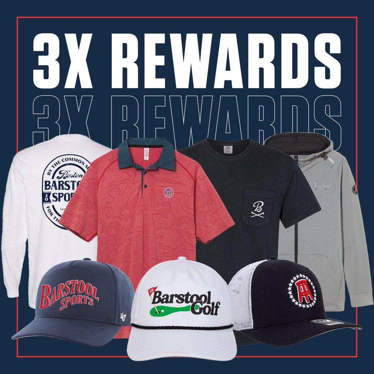 stoolgolftime's tweet image. The first major of the year is HERE, and so is one of our biggest points multipliers of the year!
Now through the end of the tournament any action in the @stoolgolftime app will earn TRIPLE POINTS that you can redeem for Barstool Golf merch.
LET’S HAVE A WEEK!