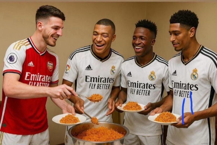 Imagine you are a Real Madrid fan and your favorite food is RICE😂